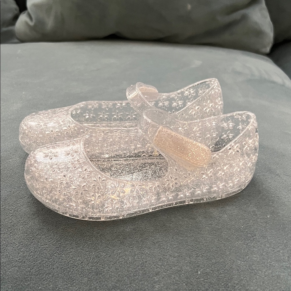 Old Navy Clear Glitter Kids Sandals